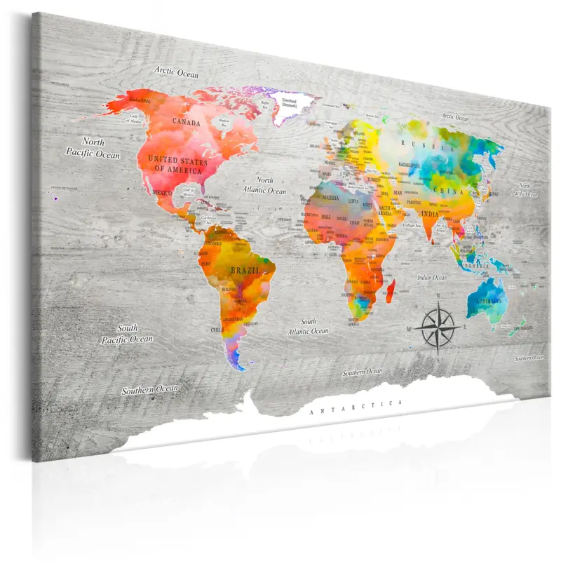 Acheter Direct Schilderij - Multicolored Travels - 90x60