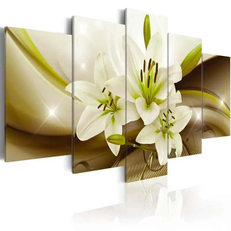 Super Prix Schilderij - Modern Liliy - 200x100