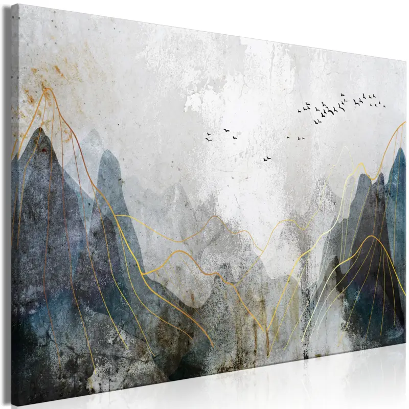 Top Vente Schilderij - Misty Mountain Pass (1 Part) Wide - 90x60