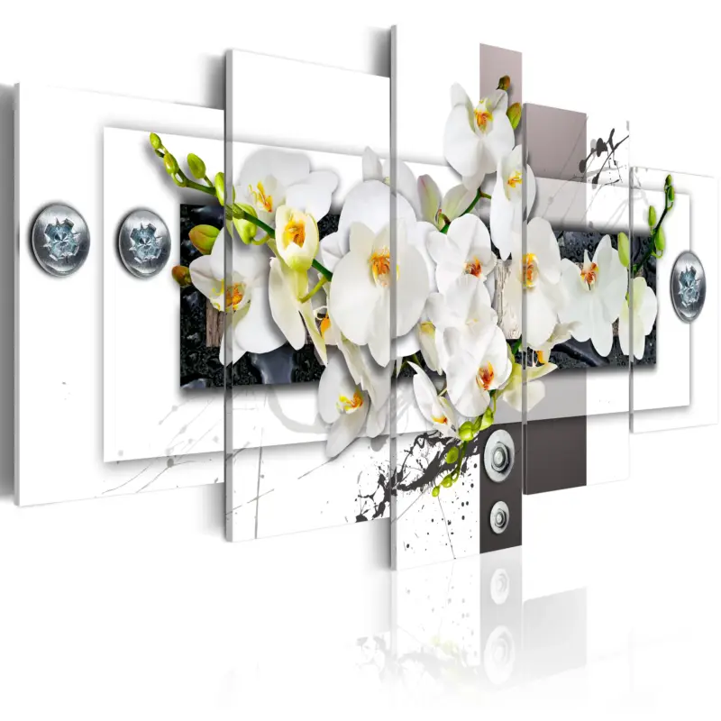 Super Prix Schilderij - Mechanical Orchid - 100x50