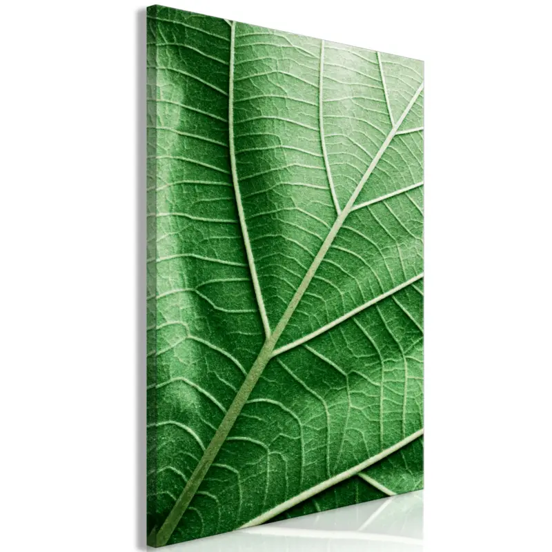 Acheter En Ligne Schilderij - Malachite Leaf (1 Part) Vertical - 40x60