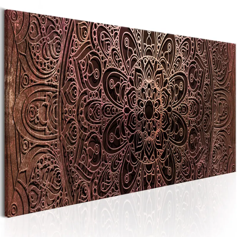 Top Vente Schilderij - Mandala: Amber Silence - 150x50