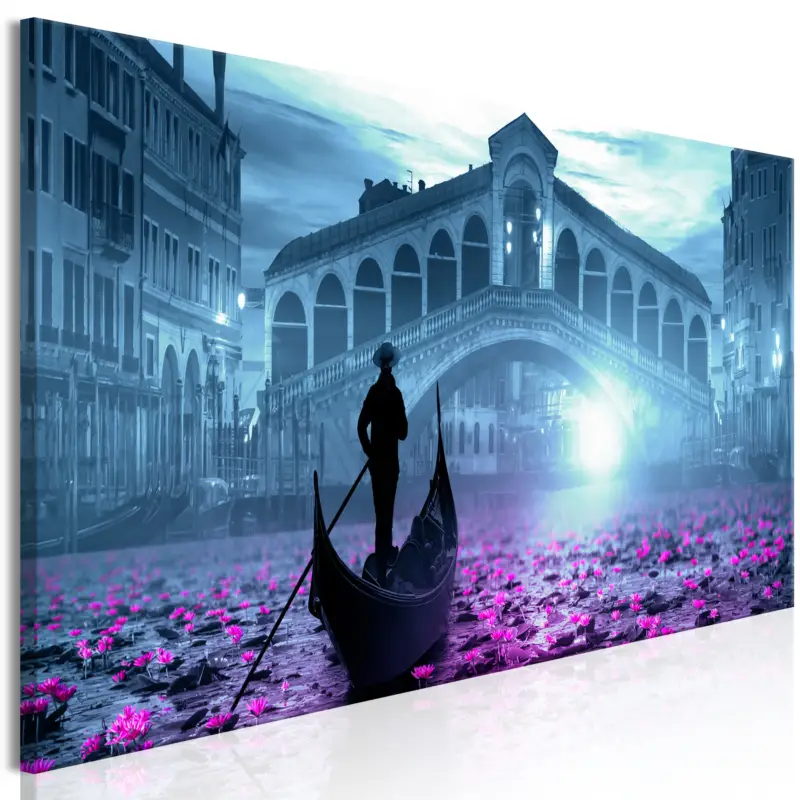 Acheter Direct Schilderij - Magic Venice (1 Part) Narrow Blue - 135x45