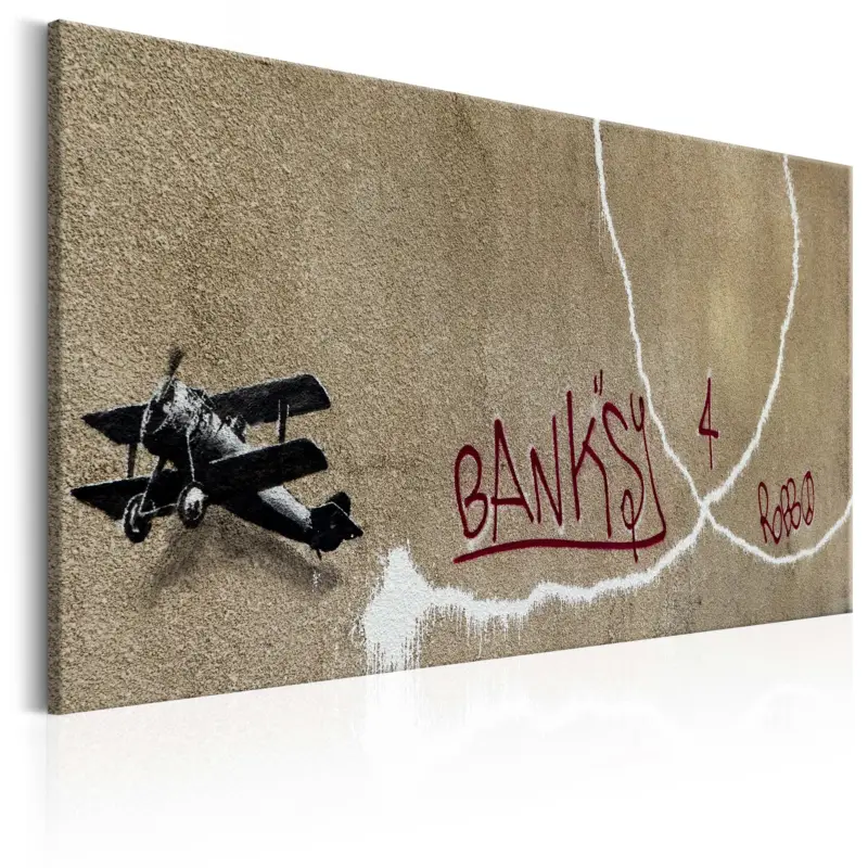 Acheter Direct Schilderij - Love Plane by Banksy - 60x40