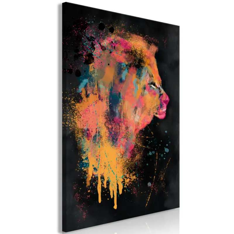 Commande En Gros Schilderij - Lion Humors (1 Part) Vertical - 80x120