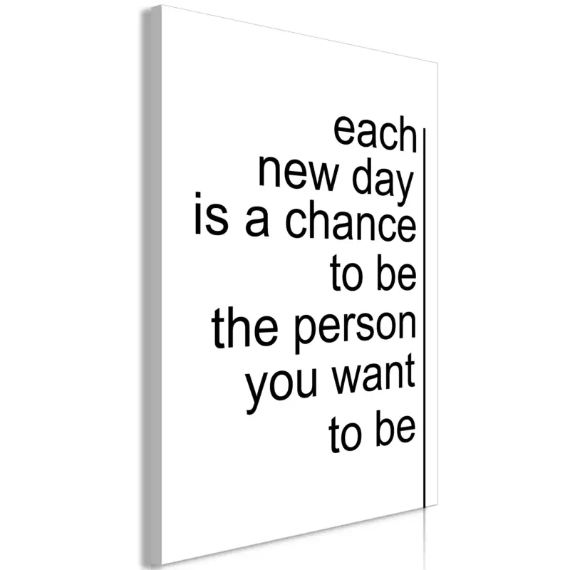 Acheter En Ligne Schilderij - Inspirational Quotes (1 Part) Vertical - 80x120