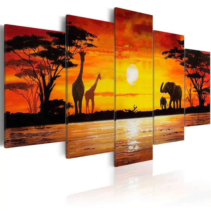 Achat Immédiat Schilderij - Hot Safari - 200x100
