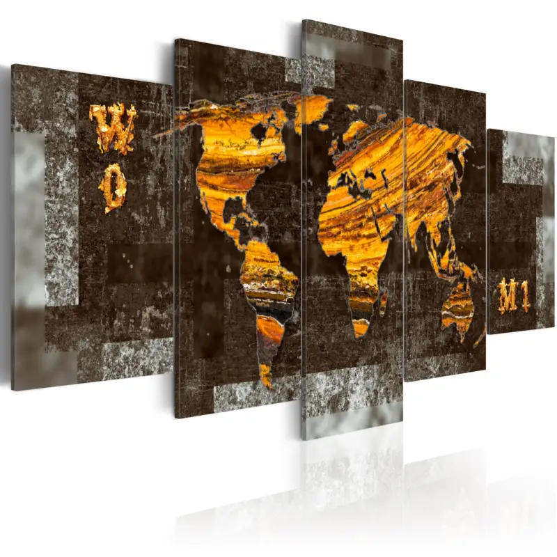 Acheter En Ligne Schilderij - Hidden Treasure (World Map) - 200x100