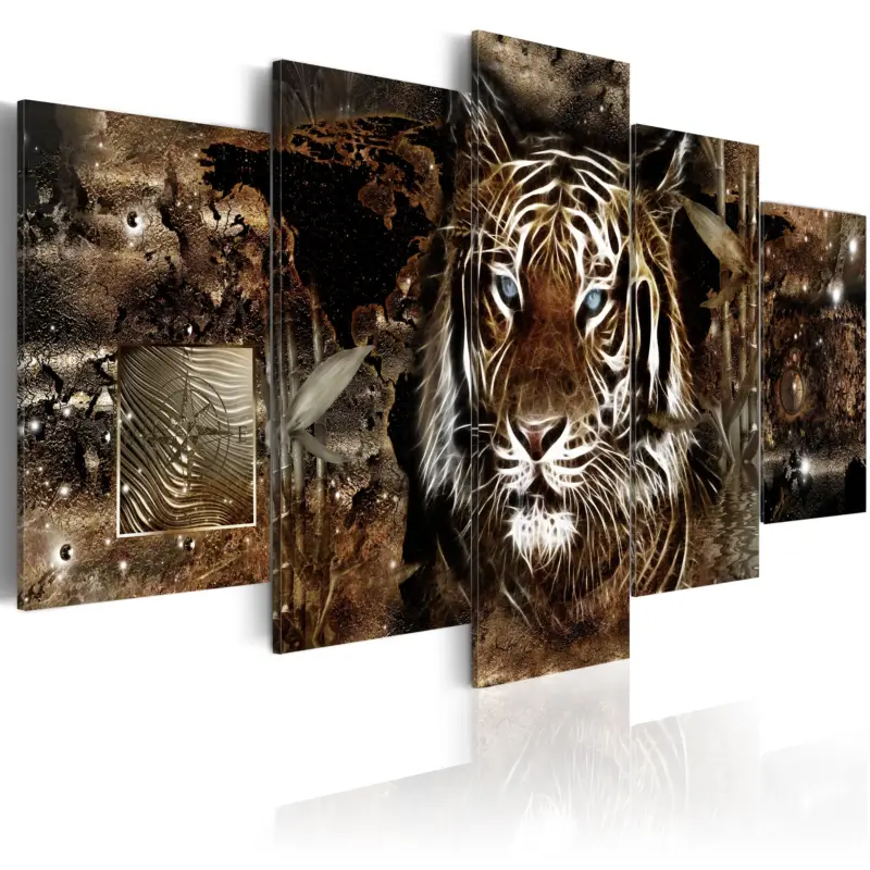 Super Prix Schilderij - Guard of the Jungle - 200x100