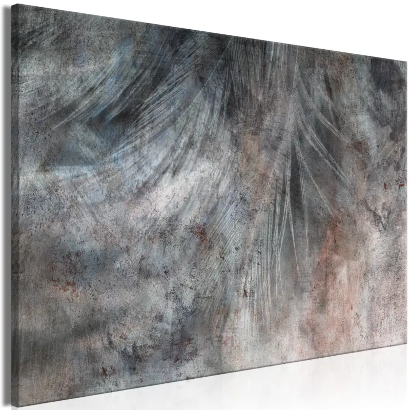 Soldes Schilderij - Grey Feather (1 Part) Wide - 120x80