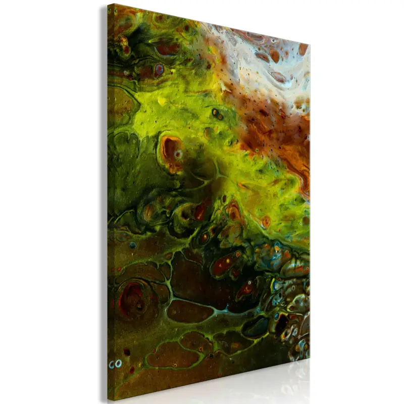 Super Prix Schilderij - Green Elements (1 Part) Vertical - 80x120