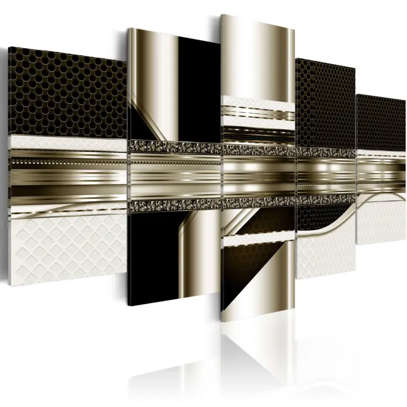 Usine Directe Schilderij - Golden Line - 100x50