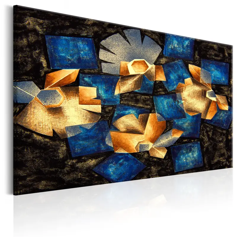 Affaire À Saisir Schilderij - Geometrical Flowers - 120x80