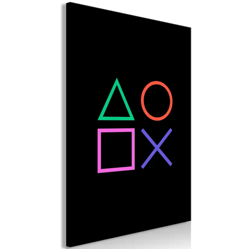 Vente Flash Schilderij - Four Sides of Encounter (1 Part) Vertical - 40x60