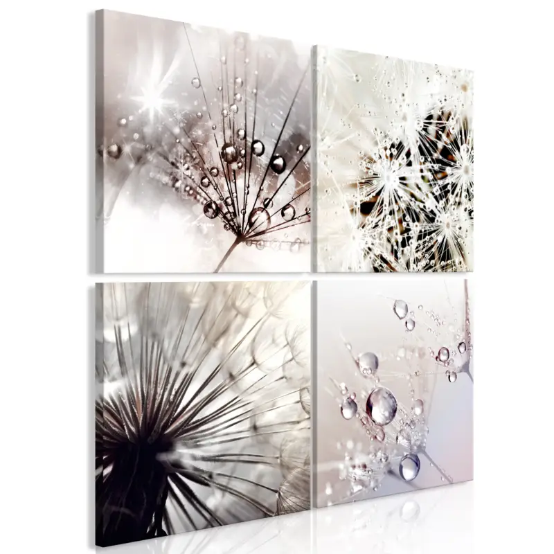 Bon Plan Schilderij - Fragrance of Delicacy (4 Parts) - 60x60