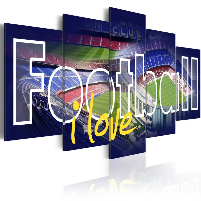 Bon Plan Schilderij - Football My Love - 100x50