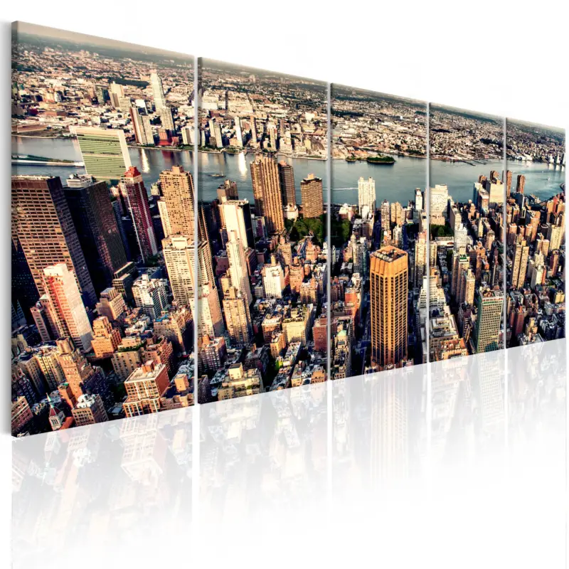 Vente Directe Schilderij - Flight over New York - 225x90