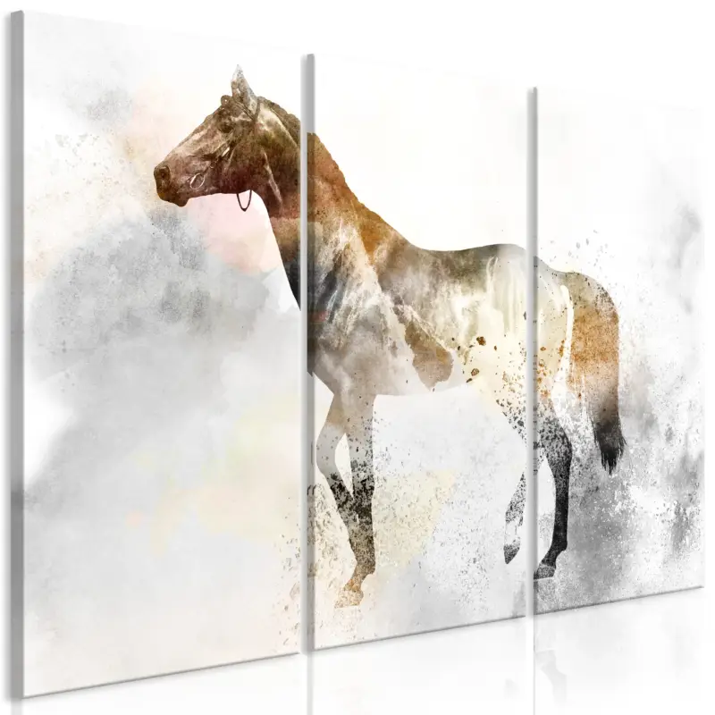 Commande En Gros Schilderij - Fiery Steed (3 Parts) - 90x60