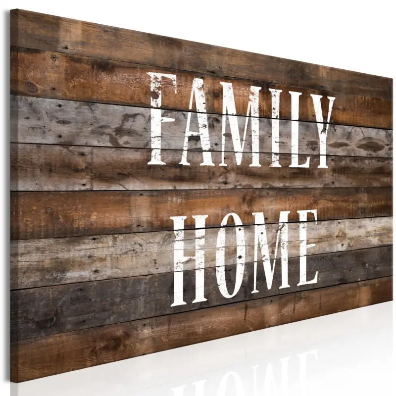 Achetez Aujourd’hui Schilderij - Family Home (1 Part) Narrow - 150x50