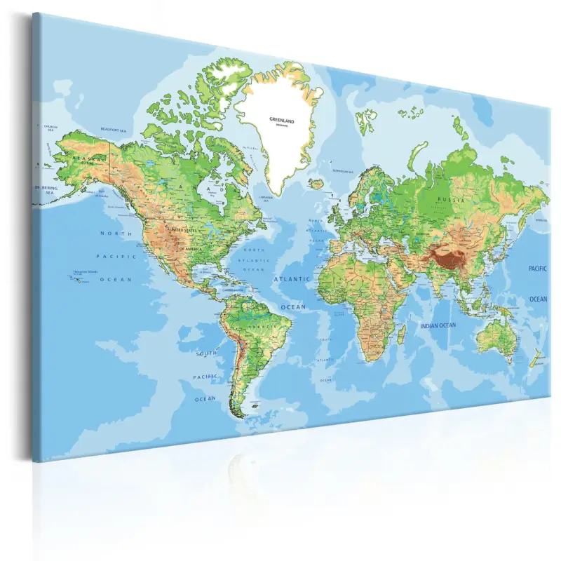 Usine Directe Schilderij - Explore the World! - 120x80