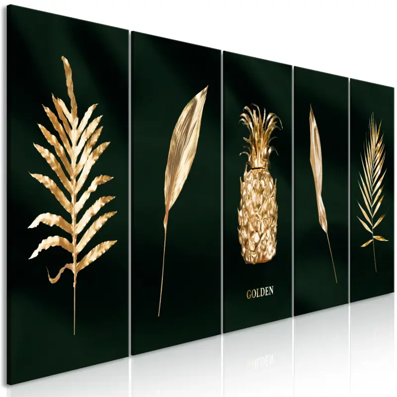 Vente Flash Schilderij - Exotic Elements (5 Parts) Wide - 200x80