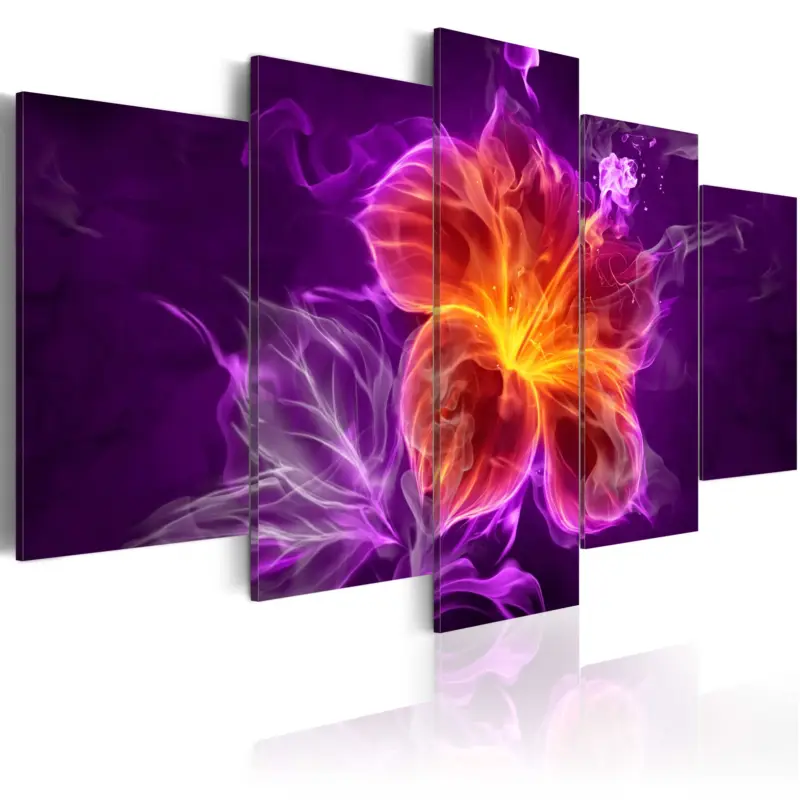 Bon Plan Schilderij - Esoteric flower - 100x50