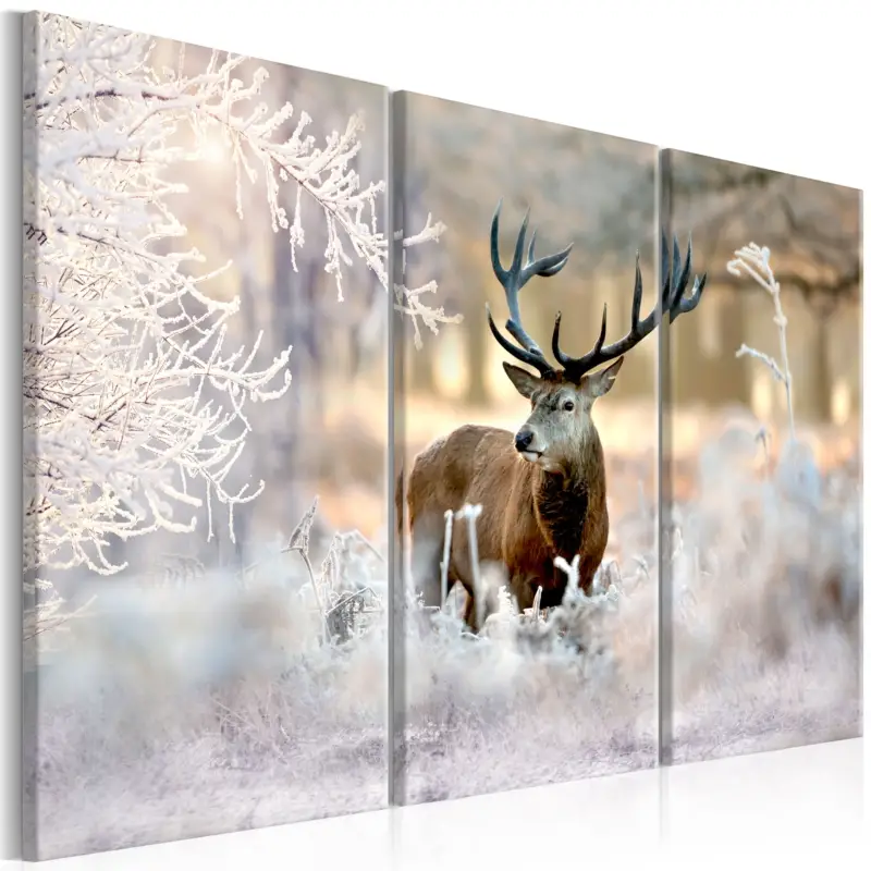 Bon Plan Schilderij - Deer in the Cold I - 120x80