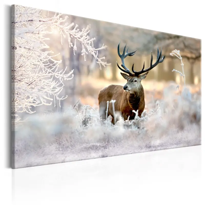 Super Prix Schilderij - Deer in the Cold - 120x80