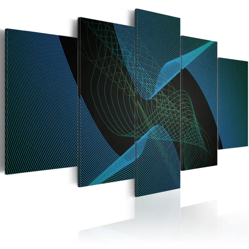 Super Prix Schilderij - Dark abstraction - 200x100