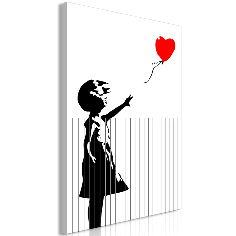 Soldes Schilderij - Cut Banksy (1 Part) Vertical - 80x120