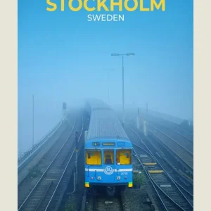 Achat Immédiat Stockholm Metro posters & art prints door Jimmy Gustafsson - Premium Poster - 50x70