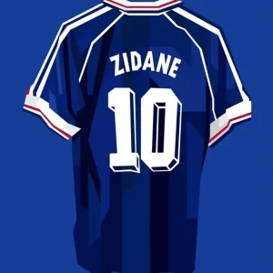 Zinedine Zidane Trui posters & art prints door Nonok Nonok - Premium Poster - 50x70 Nouvelle Collection