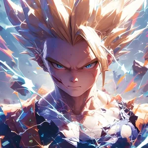 Achat Immédiat Gohan Dragon Ball Z posters & art prints door Hachico - Premium Poster - 50x70