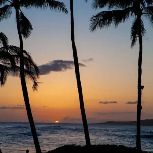 Achat Immédiat Hawaï - Sonnenuntergang posters & art prints door Thomas Bugdoll - Premium Poster - 50x70