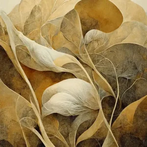 Abstracte bladeren #3 posters & art prints door Roman Rögner - Premium Poster - 50x70 Produit De Marque