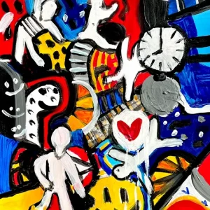 "Veiligheidsdans" posters & art prints door Hugo Ljungkvist - Premium Poster - 50x70 Pas Cher