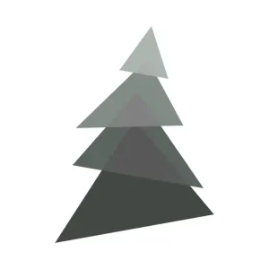 Abstracte Kerstboom posters & art prints door iNK - Premium Poster - 50x70 Acheter En Ligne