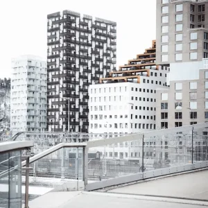 Witte Stad posters & art prints door Nikolas Gogstad-Andersen - Premium Poster - 50x70 Bon Plan