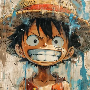 Aap D. Luffy posters & art prints door Money Man - Premium Poster - 50x70 Expédition Rapide