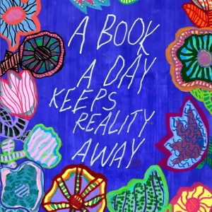 A book a day posters & art prints door Jessica Pleur - Premium Poster - 50x70 Réduction