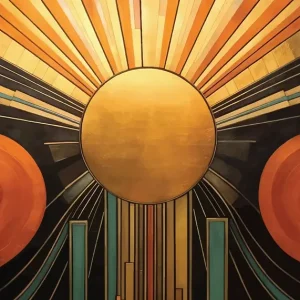 Zonsopgang Deco Kunst posters & art prints door Ulya resmana - Premium Poster - 50x70 Vente Directe