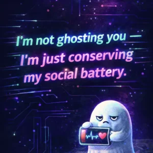 Achat Immédiat Sociale batterijbesparing: Een speelse kijk op ghosten posters & art prints door Romeo Hobbs - Premium Poster - 50x70