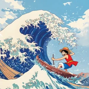 Achat Immédiat De grote golf bij Kanagawa posters & art prints door Martin - Premium Poster - 50x70