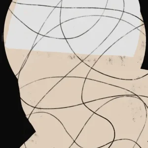 Abstracte contemplatie: De complexiteit van denken posters & art prints door THE MIUUS STUDIO - Premium Poster - 50x70 Commande En Gros