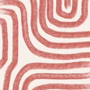 Abstracte terracotta golven: Modern minimalistisch ontwerp posters & art prints door THE MIUUS STUDIO - Premium Poster - 50x70 Pas Cher