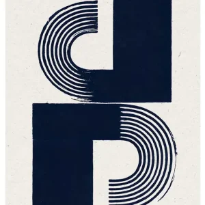 Abstracte Harmonie: Modern Geometrisch Ontwerp posters & art prints door THE MIUUS STUDIO - Premium Poster - 50x70 Populaire