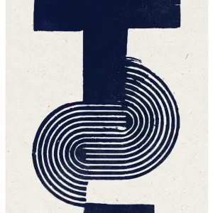 Abstracte Typografie: De Kunst van lijn en vorm posters & art prints door THE MIUUS STUDIO - Premium Poster - 50x70 Populaire