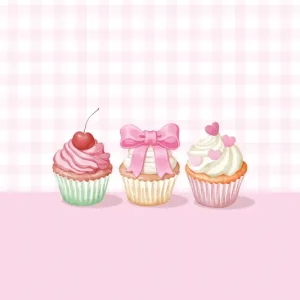 Zoete lekkernijen: Een heerlijk cupcake-trio posters & art prints door Xuan Thai - Premium Poster - 50x70 Acheter En Ligne