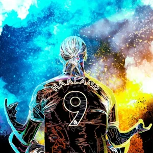 Ziel van haaland posters & art prints door Misandi . - Premium Poster - 50x70 Usine Directe