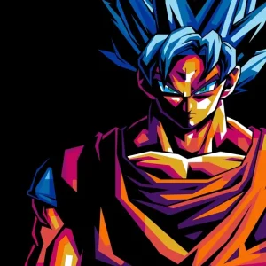Zoon Goku Dragon Ball posters & art prints door Insomnia - Premium Poster - 50x70 Marque